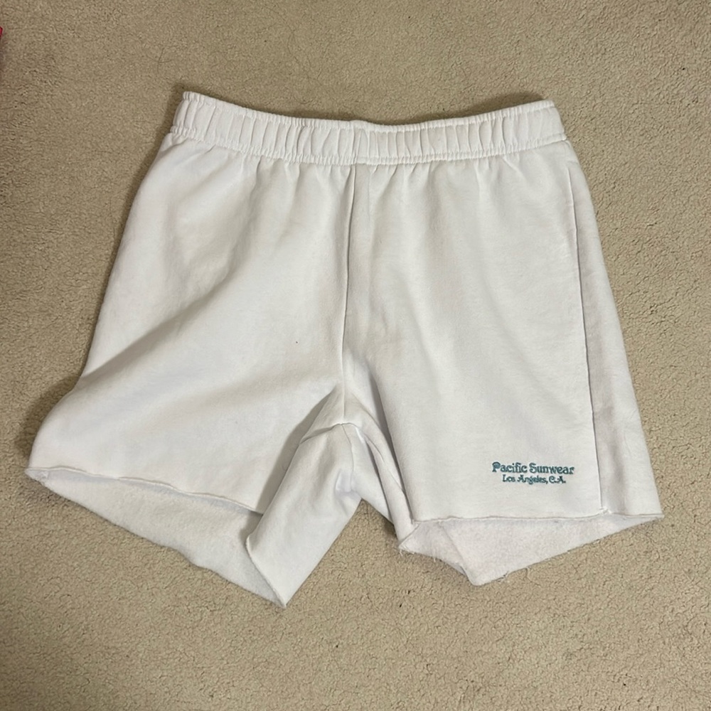 Pacsun White Pacific Sunswear Sweat Shorts Size Medium. Never Worn